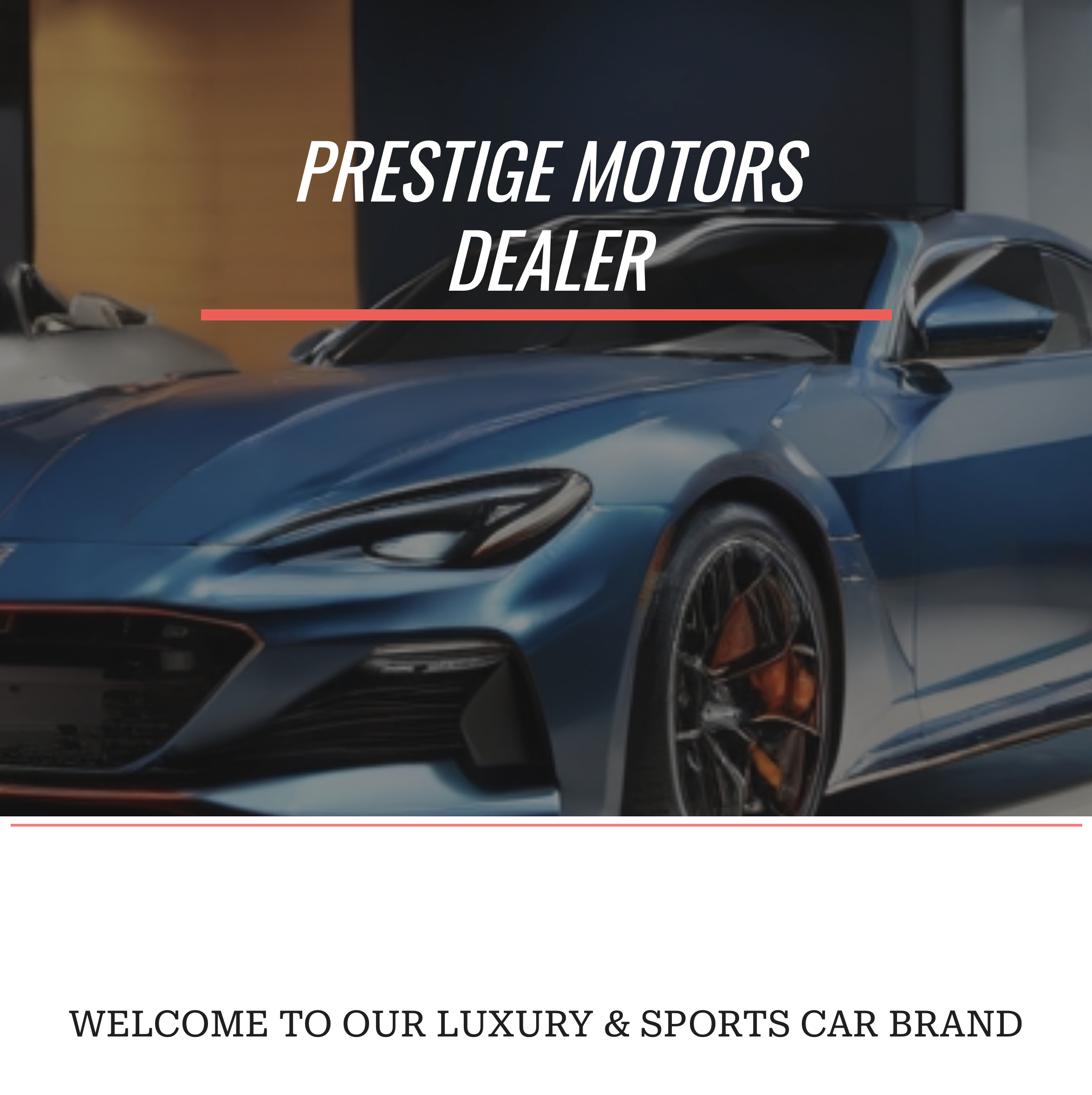 Website of Luxury Car Brand