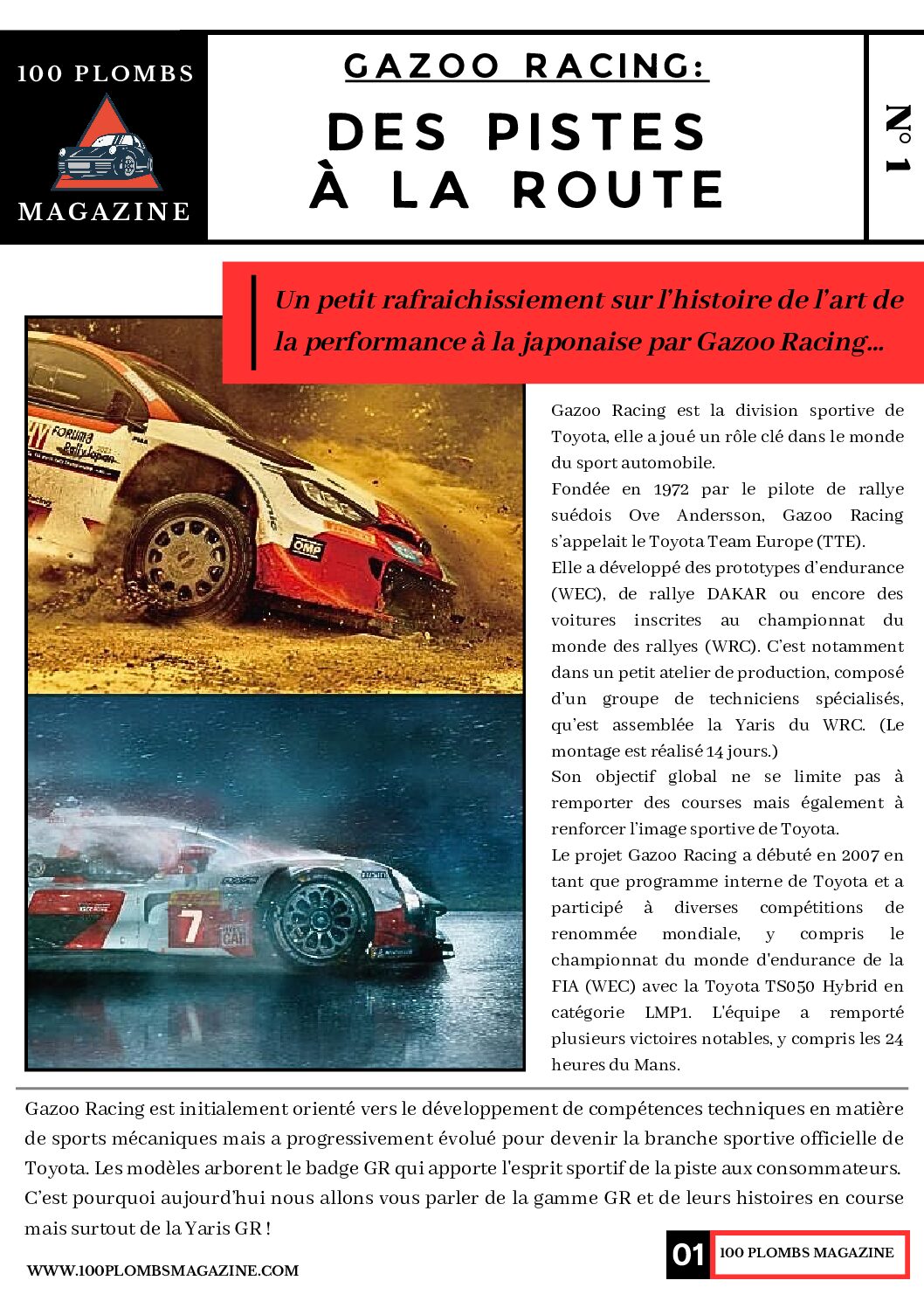 Gazoo Racing Article