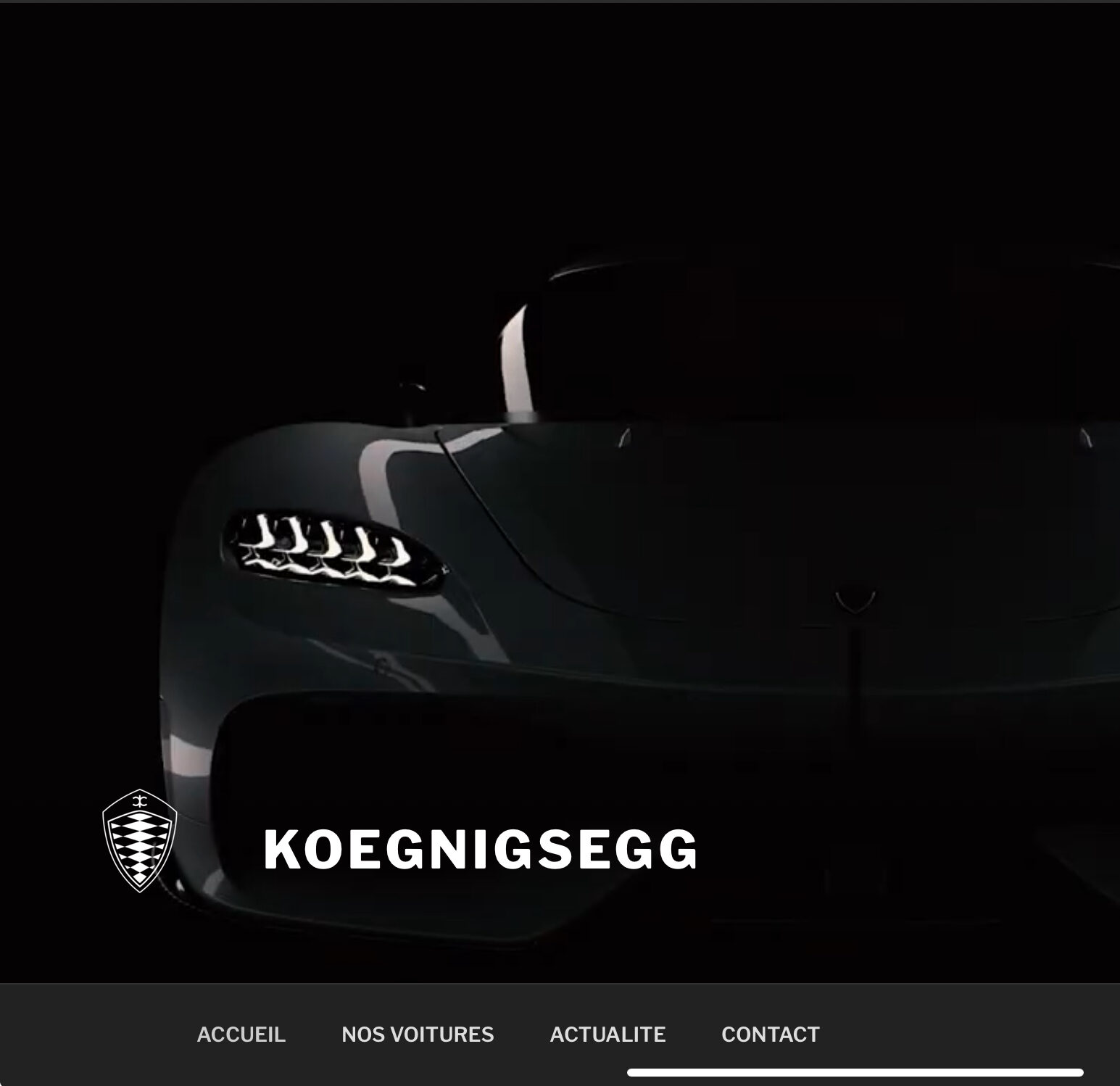 Exercice "Koenigsegg Website"